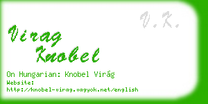 virag knobel business card